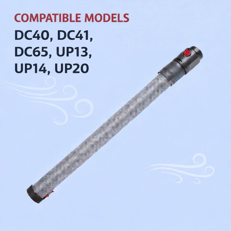 First4spares Upgraded First4spares Stretch Hose Attachment Compatible With Dyson Models DC40 DC41 DC65 UP13 UP14 UP20 Upright Vacuum Cleaners Grey/Red - Image 4
